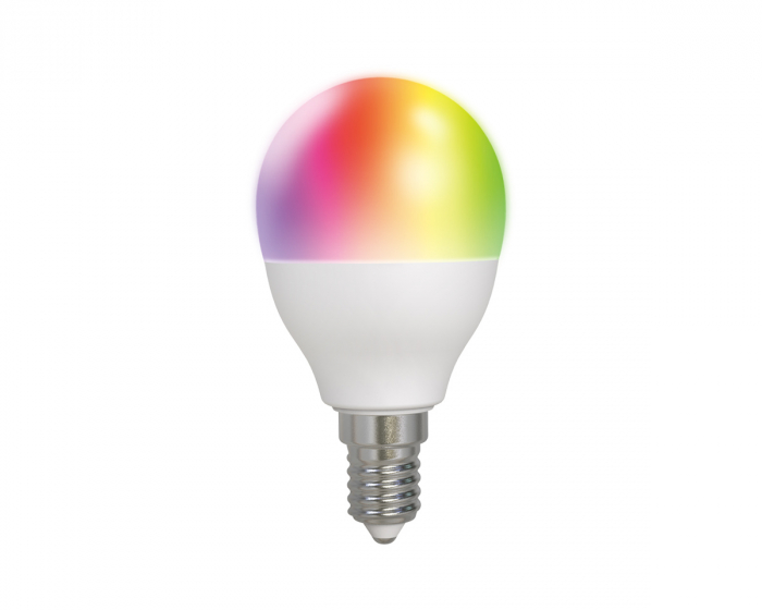 Buy Deltaco Smart Home RGB LED Light E14 WiFI 5W Globe at Deltaco Smart Home LED lampa, E14 | Teknikdelar.se