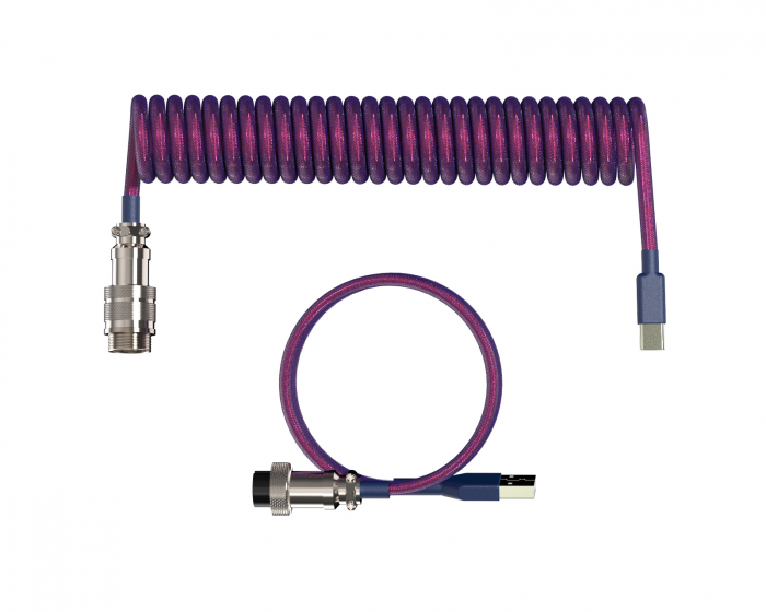MaxCustom Aviator Coiled Cable USB-C - Purple