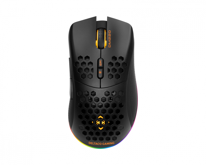 Deltaco Gaming DM220 Wireless RGB Gaming Mouse Ultralight - Black