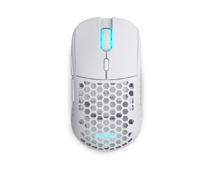 Pwnage Ultra Custom Symm Gen 2 Wireless Gaming Mouse - Honeycomb - White