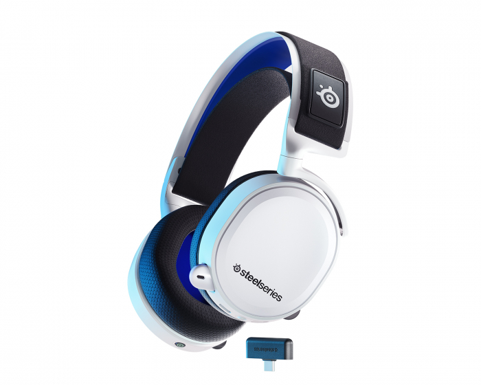 SteelSeries Arctis 7P+ Wireless Gaming Headset - White/Blue