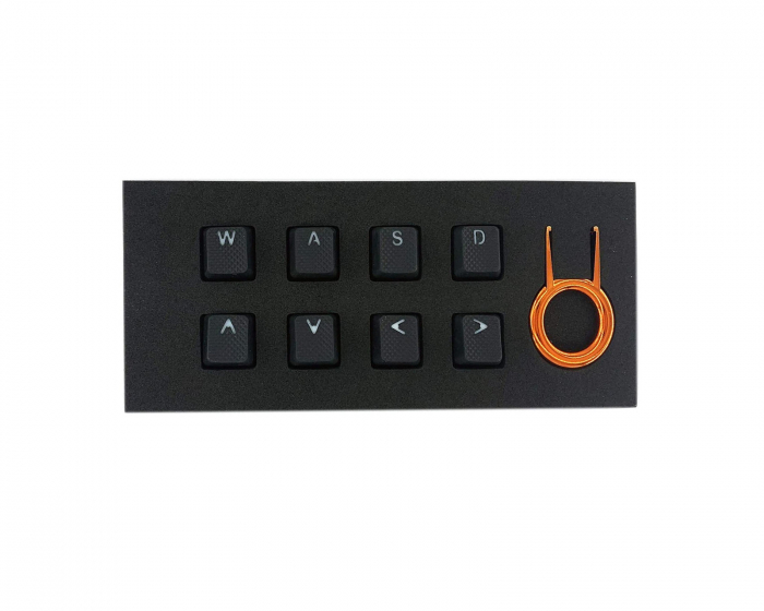 Tai-Hao 8-Key Rubber Double-shot Backlit Keycap Set - Black