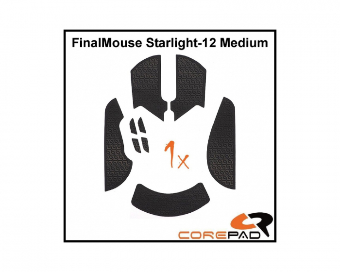 Corepad Grips for FinalMouse Starlight-12 - Medium - Black