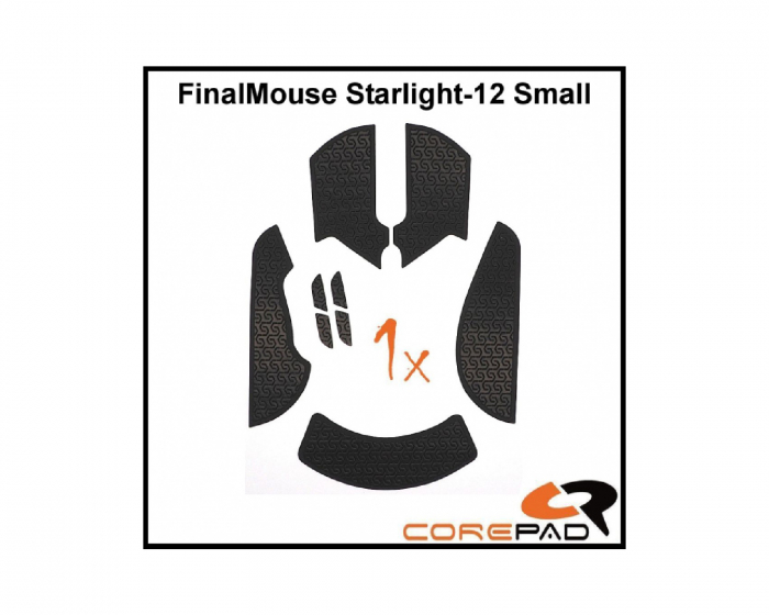 Corepad Grips for FinalMouse Starlight-12 - Small - Black