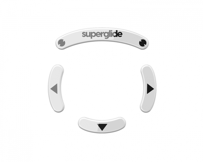 Superglide Glass Skates for Logitech G Pro Wireless - White