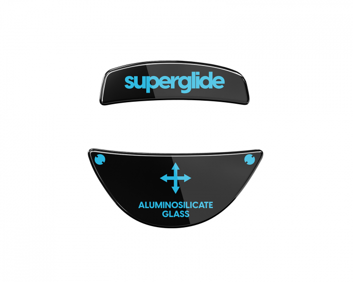 Superglide Glass Skates for Roccat Kone Pro/Pro Air - Black