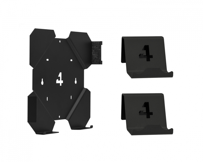 4mount Wall Mount Bundle for PS4 Slim - Black
