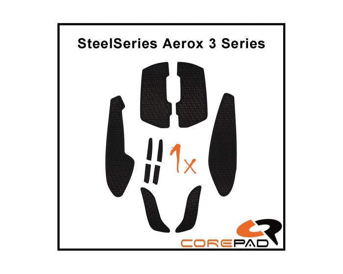 Corepad Soft Grips for SteelSeries Aerox 3 Series - White
