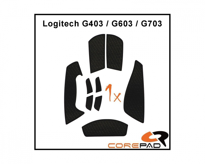 Corepad Soft Grips for Logitech G403/G603/G703 Series - Black