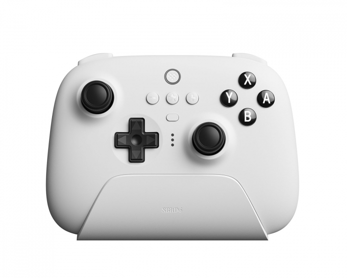 8Bitdo Ultimate Bluetooth Controller with Charging Dock - Wireless Controller - White