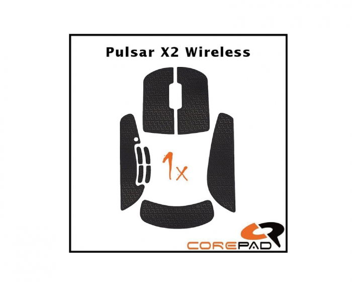 Corepad Soft Grips for Pulsar X2 / X2V2 Wireless - Black