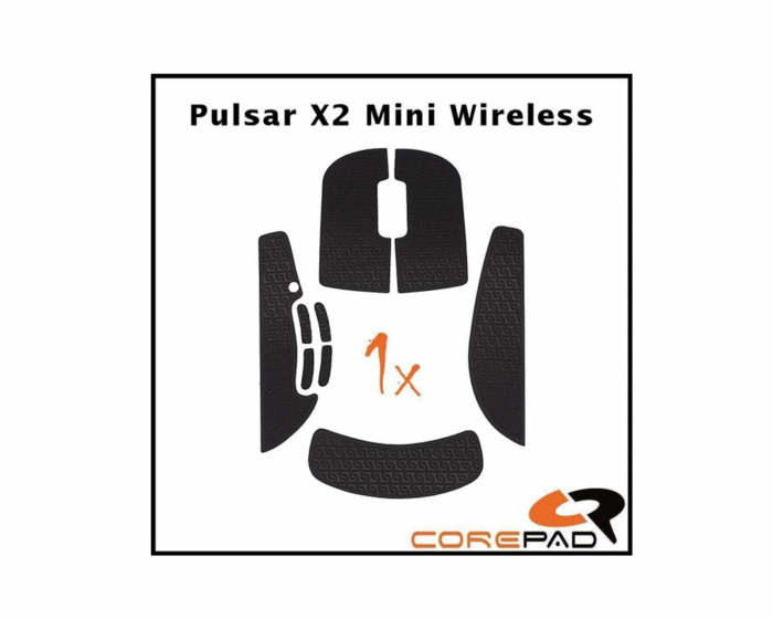 Corepad Soft Grips for Pulsar X2 Mini / X2V2 Mini Wireless - Black