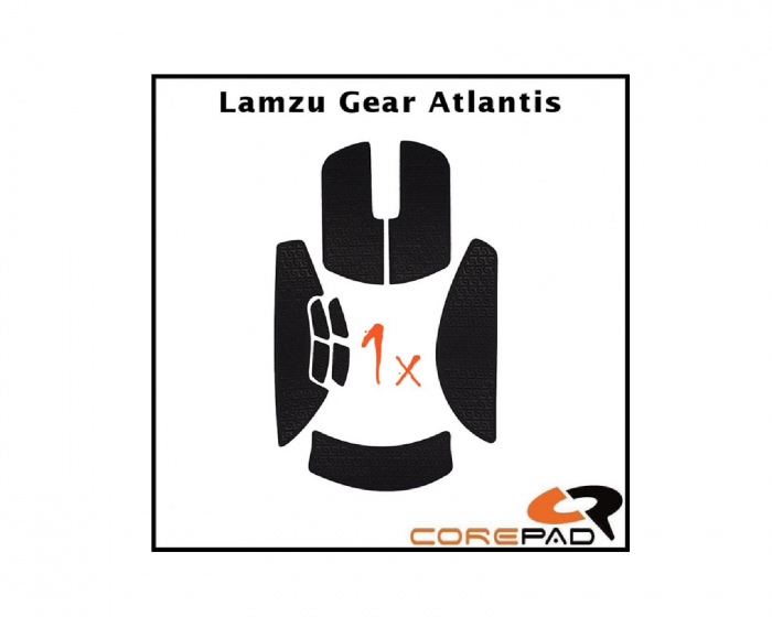 Corepad Soft Grips for Lamzu Atlantis - Black