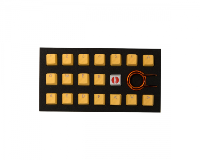 Tai-Hao 18-Key Rubber Double-shot Backlit Keycap Set - Orange
