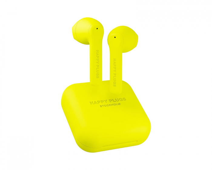 Happy Plugs Air 1 Go True Wireless In-Ear Headphones - Neon Yellow