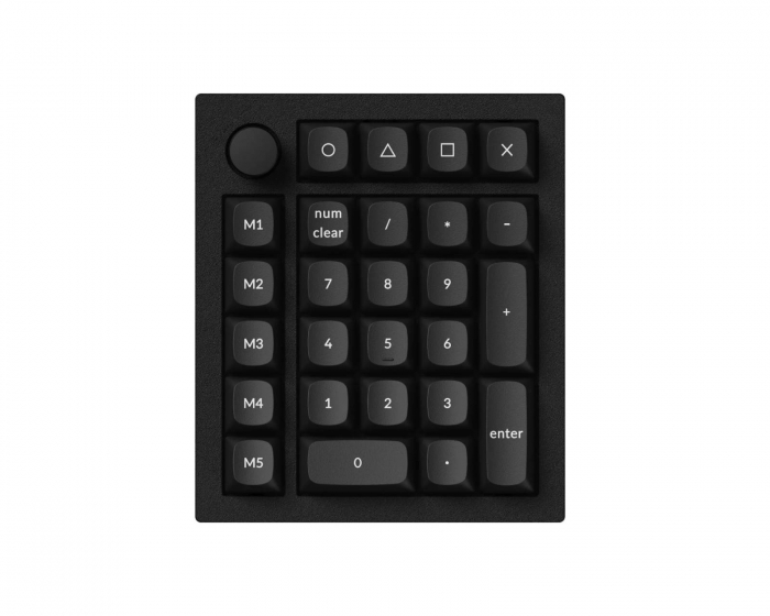 Keychron Q0 Plus Number Pad 27 Key RGB Hot-Swap [Gateron G Pro Brown] - Carbon Black