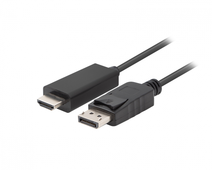 Lanberg DisplayPort to HDMI Cable FHD - Black - 1m
