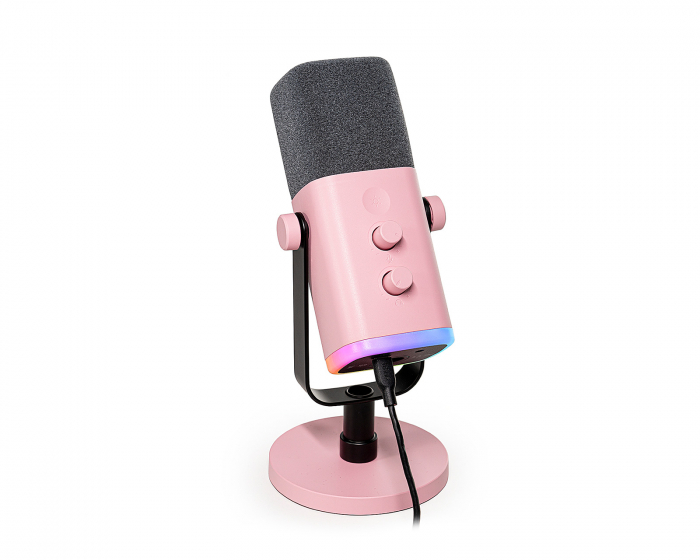 pink microphone stand