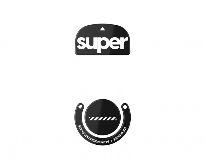 Superglide Version 2 Glass Skates for Logitech G Pro X Superlight - Black
