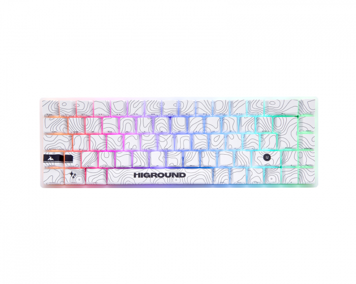 Higround SNOWSTONE Base 65 Hotswap Gaming Keyboard - ISO UK [White Flame]