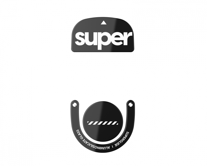 Superglide Version 2 Glass Skates for Logitech G Pro X Superlight 2 - Black
