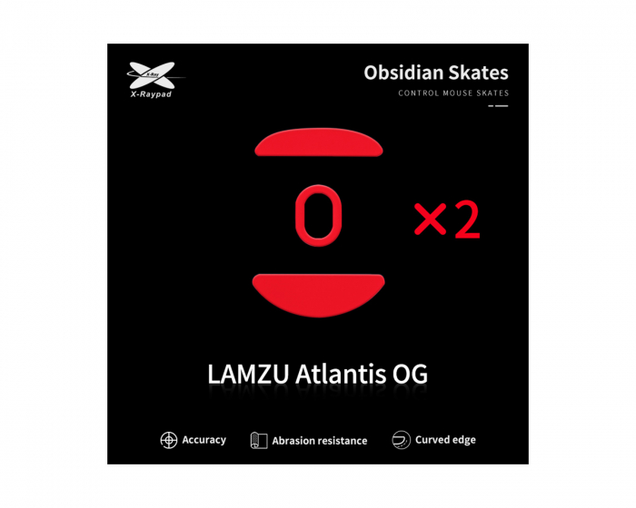 X-raypad Obsidian Mouse Skates for Lamzu Atlantis OG