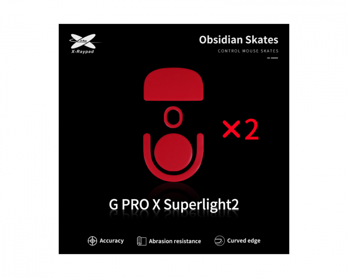 X-raypad Obsidian Mouse Skates for Logitech G Pro X Superlight 2