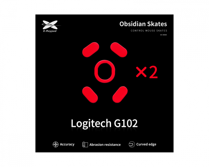 X-raypad Obsidian Mouse Skates for Logitech G102/G Pro