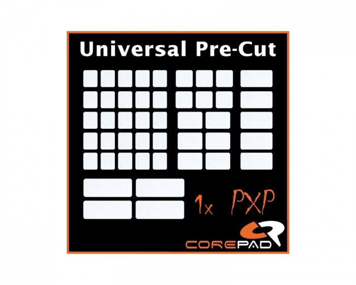 Corepad PXP Universal Pre-Cut Grips for Keyboard & Mouse - White