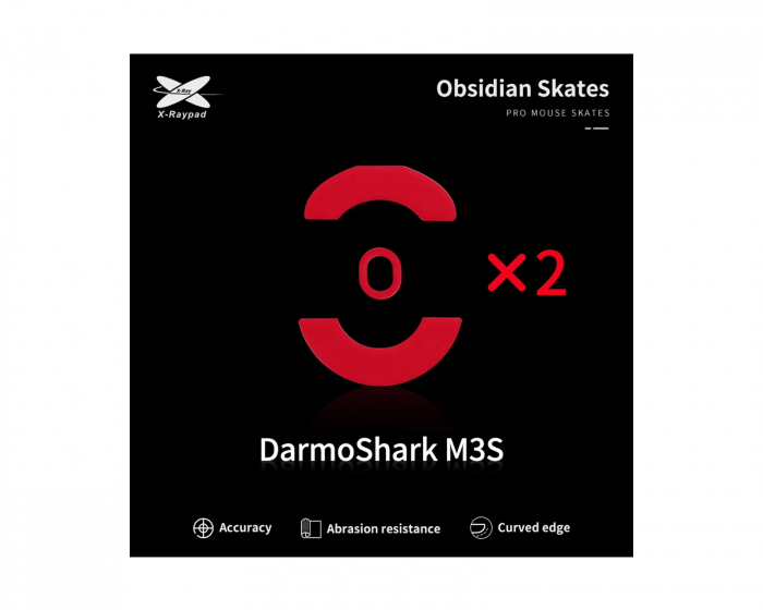 X-raypad Obsidian Mouse Skates for DarmoShark M3S