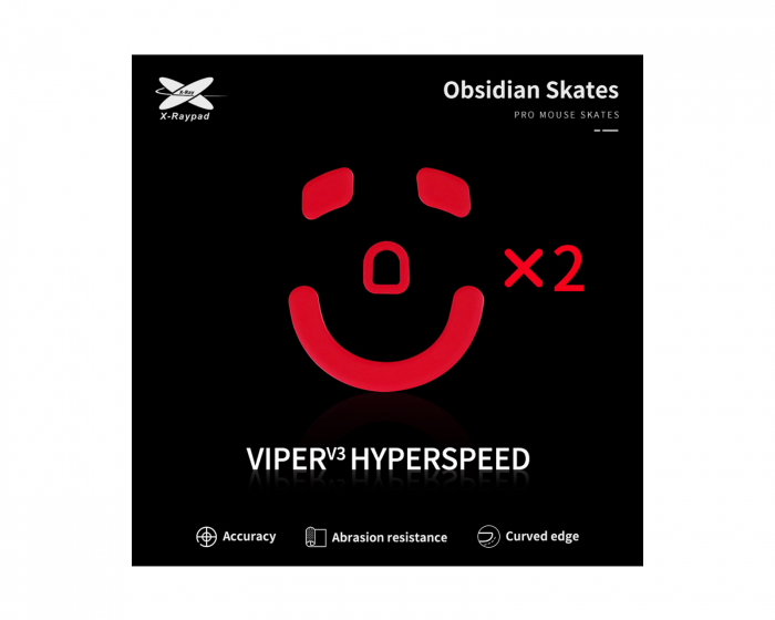 X-raypad Obsidian Mouse Skates for Viper V3 HyperSpeed