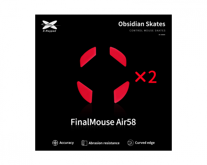 X-raypad Obsidian Mouse Skates for Finalmouse Air58 Ninja