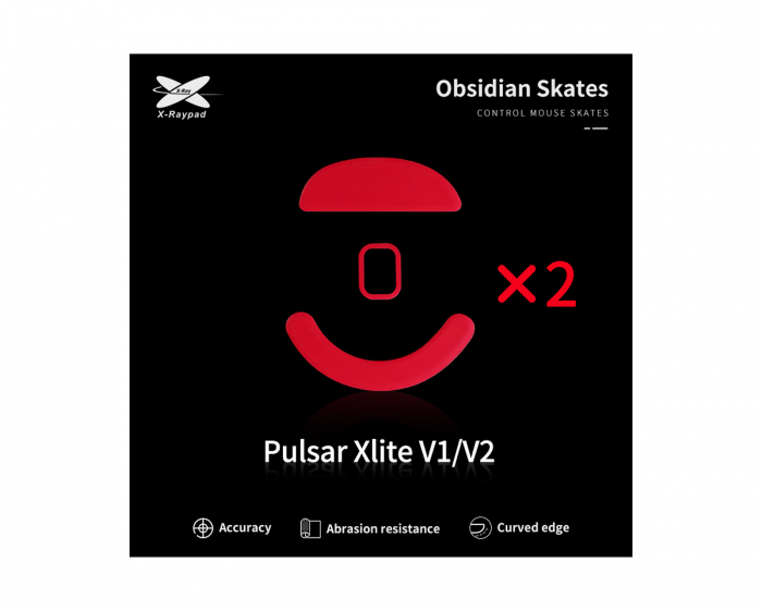 X-raypad Obsidian Mouse Skates for Pulsar Xlite V1/V2/V3