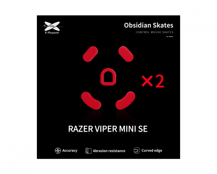 X-raypad Obsidian Mouse Skates for Viper Mini SE