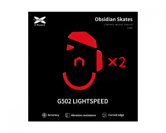 X-raypad Obsidian Mouse Skates for Logitech G502 Lightspeed