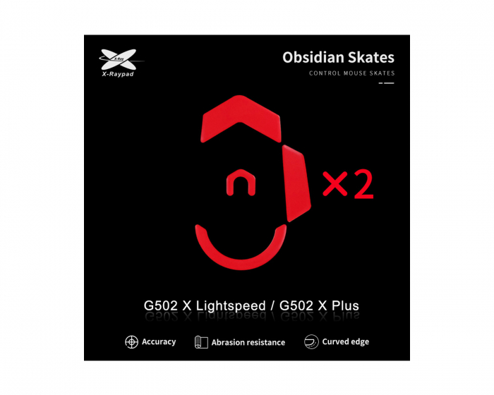 X-raypad Obsidian Mouse Skates for Logitech G502 X Lightspeed/G502 X PLUS