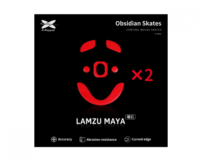 X-raypad Obsidian Mouse Skates for Lamzu Maya
