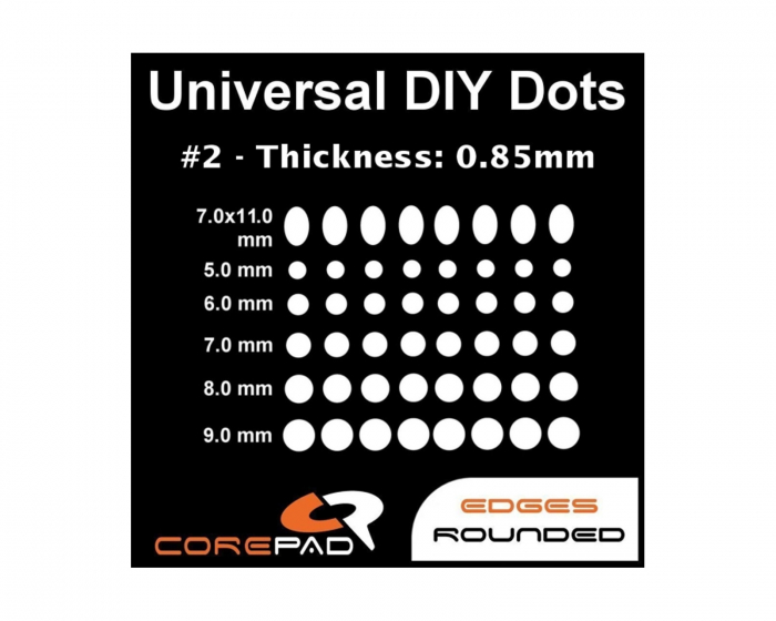 Corepad Skatez for Universal Use - Dots 0.85mm