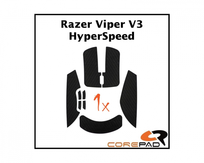 Corepad Soft Grips for Razer Viper V3 HyperSpeed Wireless - Black