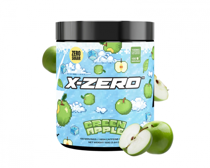 X-Gamer X-Zero Green Apple - 100 Servings