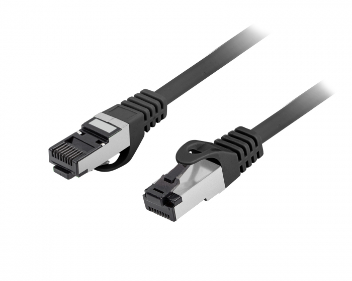 Lanberg CAT 8.1 Ethernet cable S/FTP LSZH - Black - 0,5m