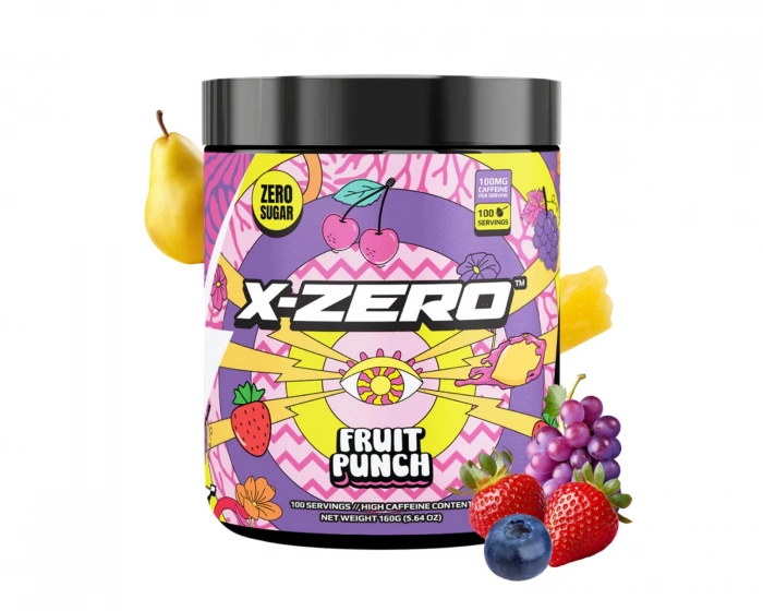 X-Gamer X-Zero Fruit Punch - 100 Servings