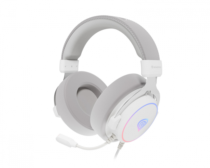 Genesis Neon 764 USB Gaming Headset RGB - White