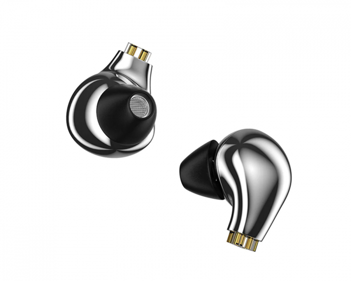 Blon BL03 IEM Headphones with 3.5mm Microphone - Silver