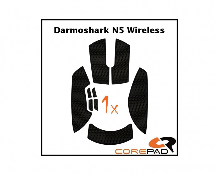 Corepad Soft Grips for Darmoshark N5 - Black