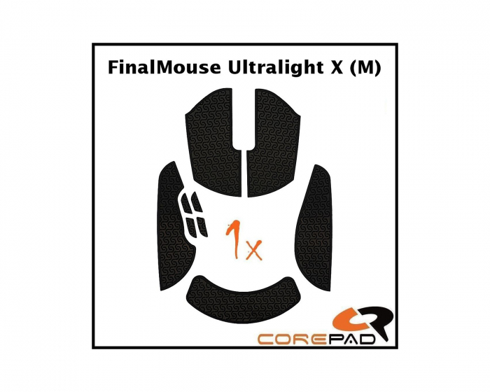 Corepad Soft Grips for FinalMouse Ultralight X Medium - Black