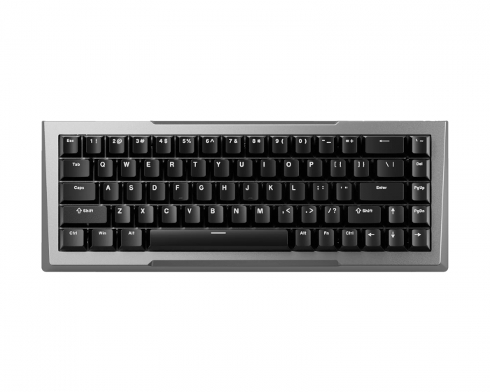 Pwnage Zenblade 65 CNC Mechanical Keyboard - Non-Shine through - Silver