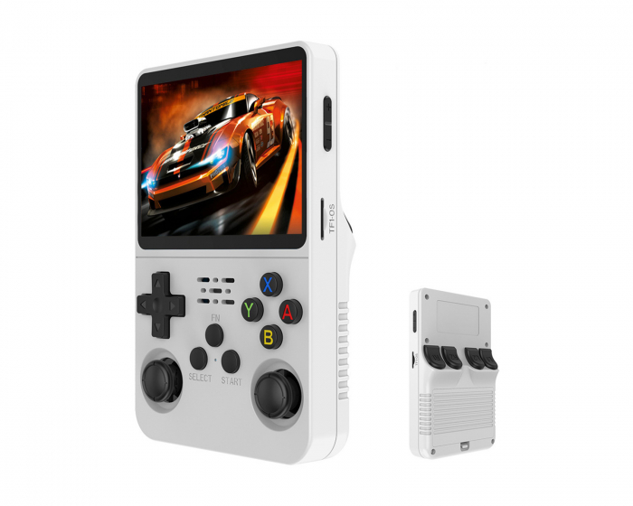 - R36S 128gb Retro Handheld Video Game Console - White