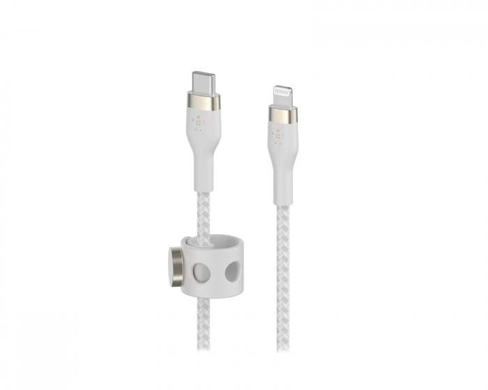 Belkin PRO Flex USB-C to Lightning Cable - 2m - White