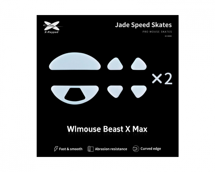 X-raypad Jade Mouse Skates for WLmouse Beast X Max